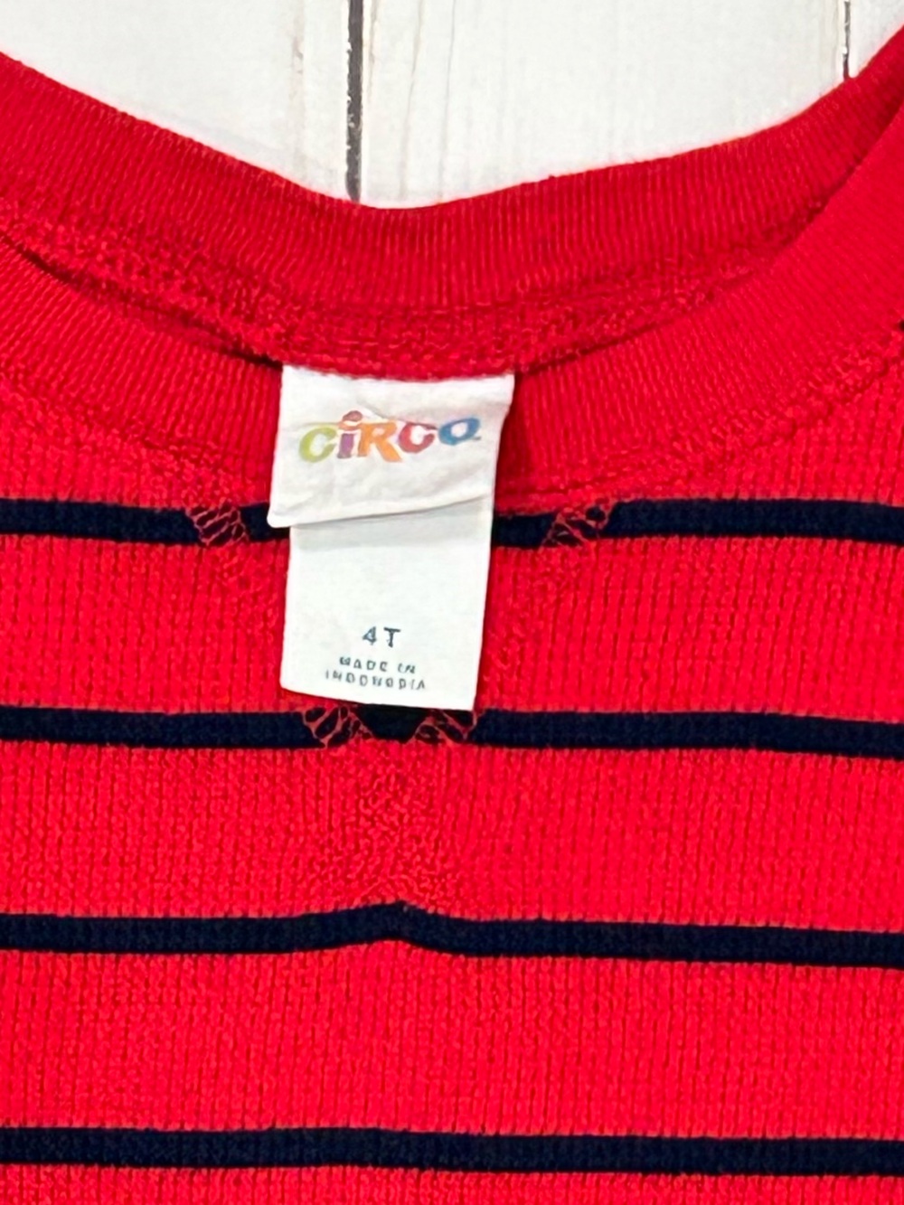 Garanimals Red & Light Blue Kids Long Sleeve Tee Set - Picture 3 of 4